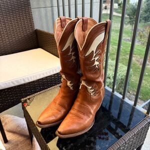 Brown and Cream Tecovas LIMITED EDITION Cowboy Boots
